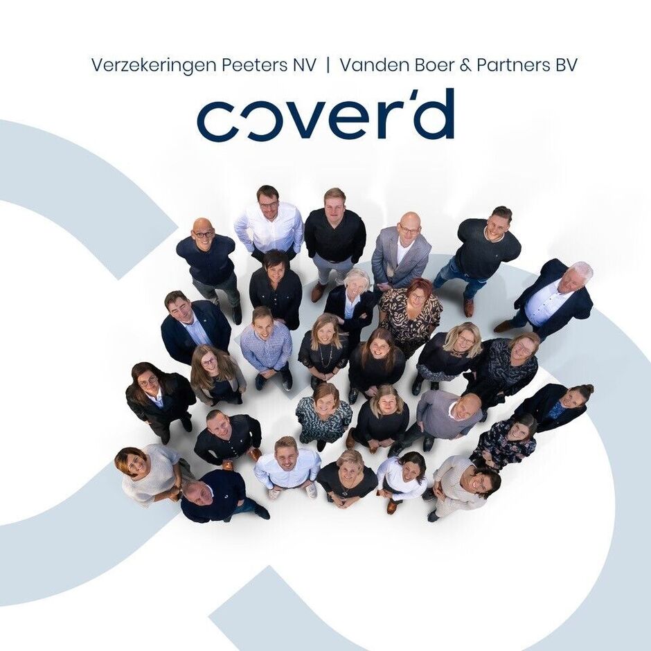 Cover'd  |  De nieuwe naam voor Verzekeringen Peeters en Vanden Boer & Partners