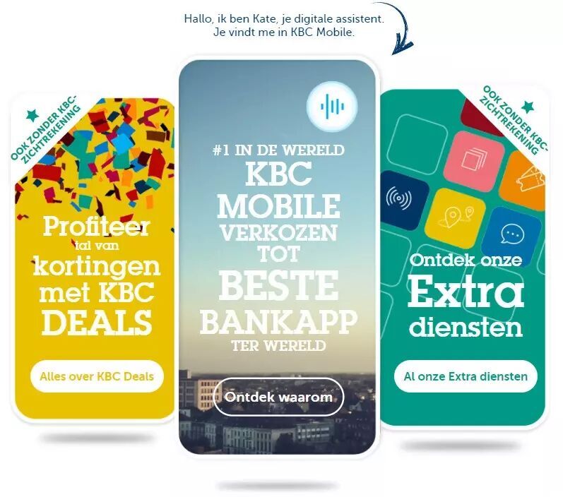Kbc mobile is de beste bankapp ter wereld